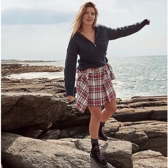 J Crew Classic Cable Knit Half Zip Navy Sweater size Small - Picture 3 of 4